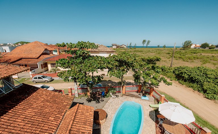 Suite with breakfast in Pousada with pool, 200m from the bea